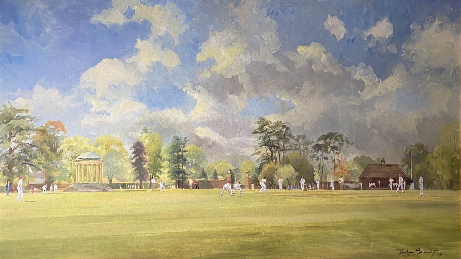 Jocelyn Galsworth Cricket Painting